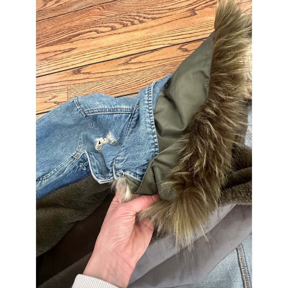 Blank NYC Love Denim Oversized Lined Jacket XS - Picture 11 of 11